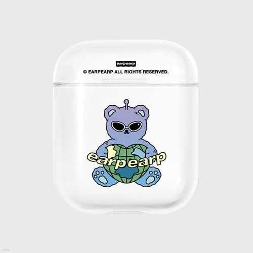 Space night bear-clear(Air pods)