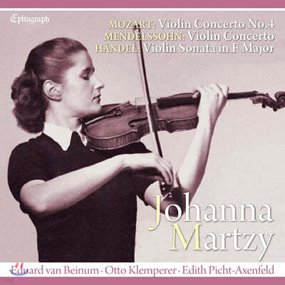 Johanna Martzy 모차르트 / 멘델스존: 바이올린 협주곡 (Mozart: Violin Concerto No.4 K.218 / Mendelssohn: Violin Concerto Op.64) 