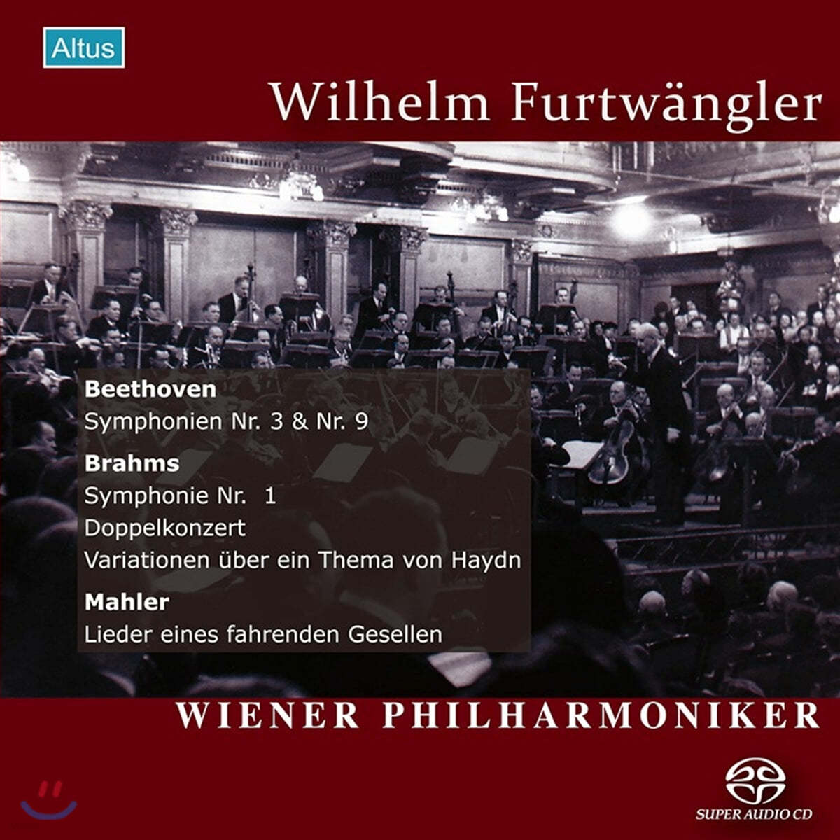 Wilhelm Furtwangler 베토벤: 교향곡 3, 9번 / 브람스: 교향곡 1번 / 말러: 방황하는 젊은이의 노래