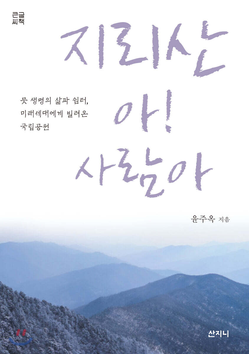 지리산 아! 사람아 (큰글씨책) - YES24