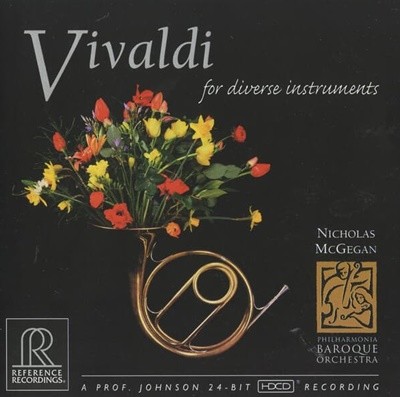 Nicholas McGegan - Vivaldi for diverse instruments (미국반)