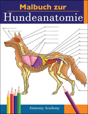 Malbuch zur Hundeanatomie: Unglaublich Detailliertes Arbeitsbuch uber Hundeanatomie in Farbe zum Selbsttest Perfektes Geschenk fur Tiermedizinstu