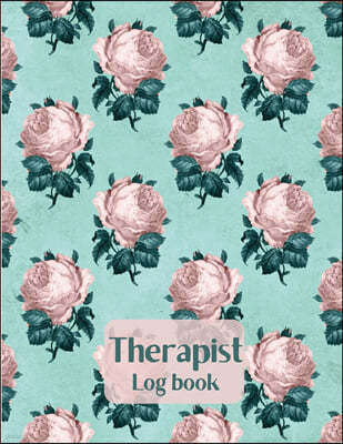 Therapist Log Book-Therapist session notebook- Record Clients Appointments, Treatment Plans- Therapist notebook session notes