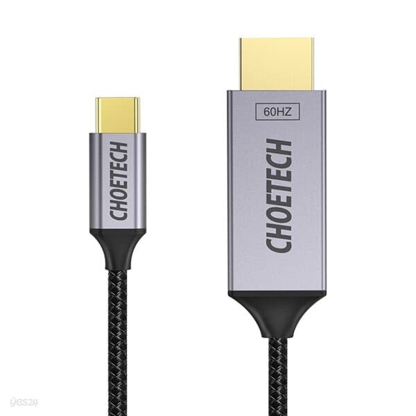 [CHOETECH] 초텍 C타입 to HDMI 패브릭 케이블(1.8m) XCH-1804BK