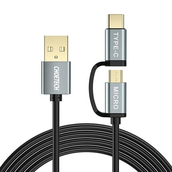 [CHOETECH] 초텍 2in1 USB to C타입+5핀 케이블(1.2m) XAC-0012-102BK