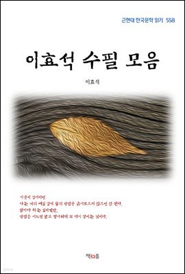 이효석 수필 모음 (근현대 한국문학 읽기 558)