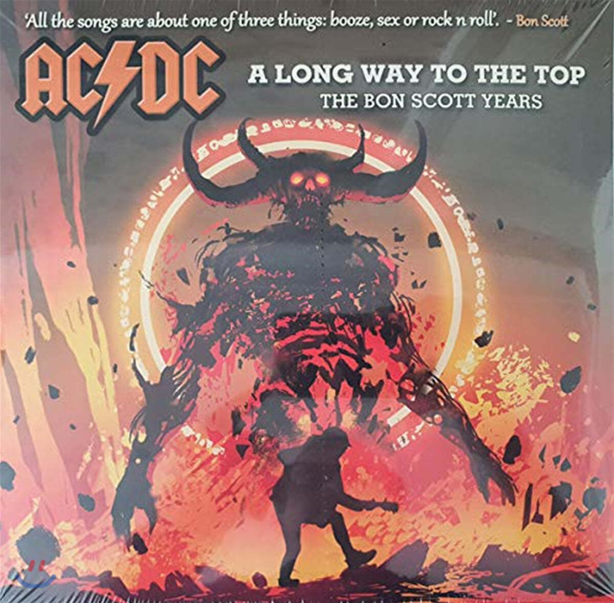 AC/DC (에이씨디씨) - A Long Way To The Top : The Bon Scott Years [10인치 오렌지 &amp; 블랙 스플래터 컬러 2LP] 