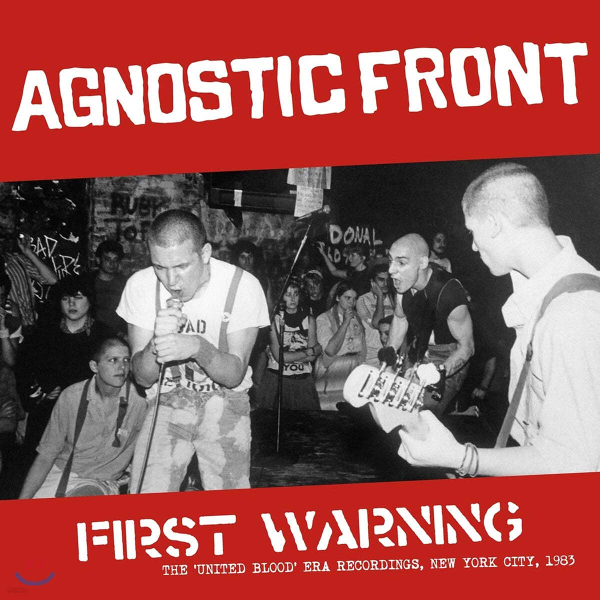 Agnostic Front (애그노스틱 프런트) - First Warning : The &quot;United Blood&quot; Era Recordings, New York City, 1983 [LP] 