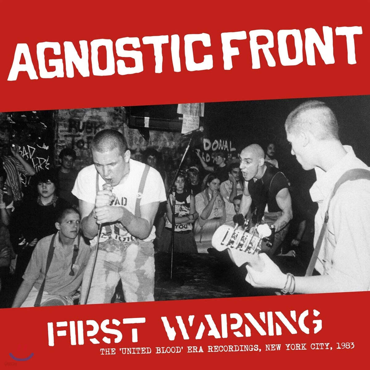 Agnostic Front (애그노스틱 프런트) - First Warning : The "United Blood" Era Recordings, New York City, 1983 [투명 컬러 LP]