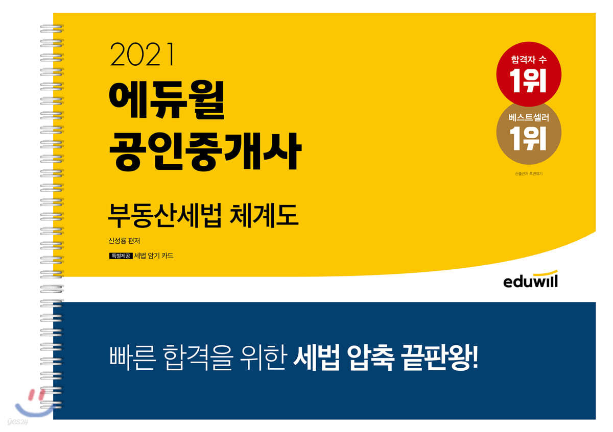 2021 에듀윌 공인중개사 부동산세법 체계도