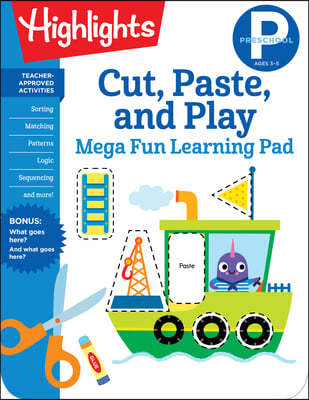 Preschool Cut, Paste, and Play Mega Fun Learning Pad