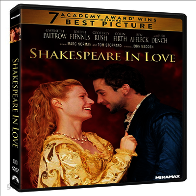 Shakespeare In Love (셰익스피어 인 러브) (1998)(지역코드1)(한글무자막)(DVD)