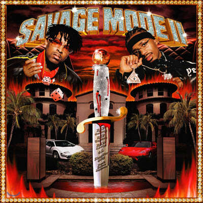 21 Savage / Metro Boomin (21 새비지 / 메트로 부민) - Savage Mode II [투명 레드 컬러 LP] 