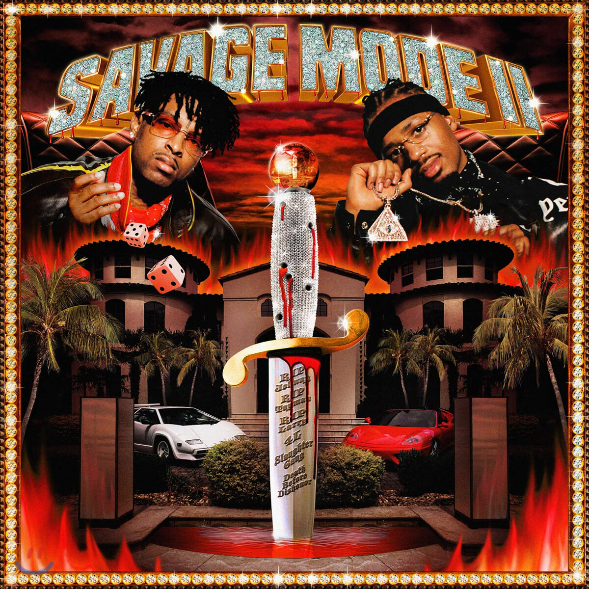 21 Savage / Metro Boomin (21 새비지 / 메트로 부민) - Savage Mode II [투명 레드 컬러 LP]