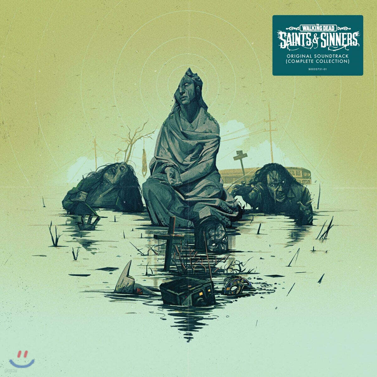 워킹데드: 세인츠 &amp; 시너스 게임음악 (The Walking Dead: Saints &amp; Sinners OST) [레드 &amp; 그린 &amp; 투명 스모크 컬러 3LP]