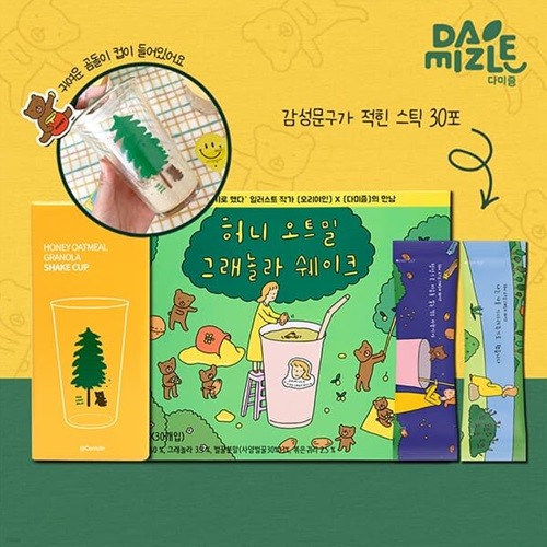 '오리여인' 허니오트밀그래놀라쉐이크 + 글라스컵 증정