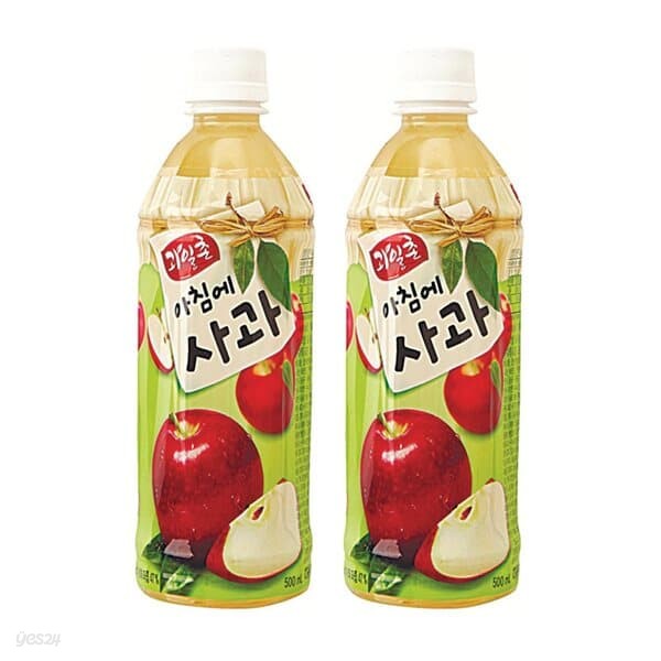 해태 아침에 사과 500ml 24펫