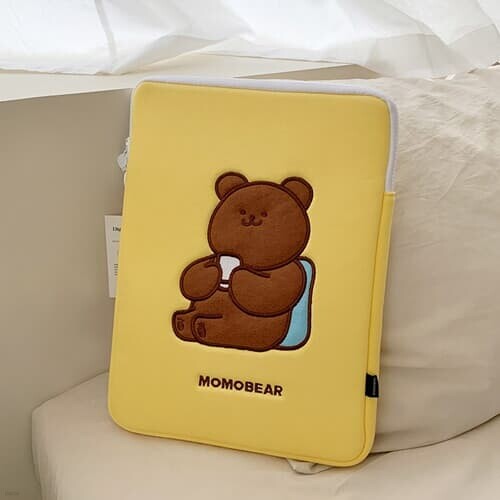 티타임 모모베어 laptop pouch