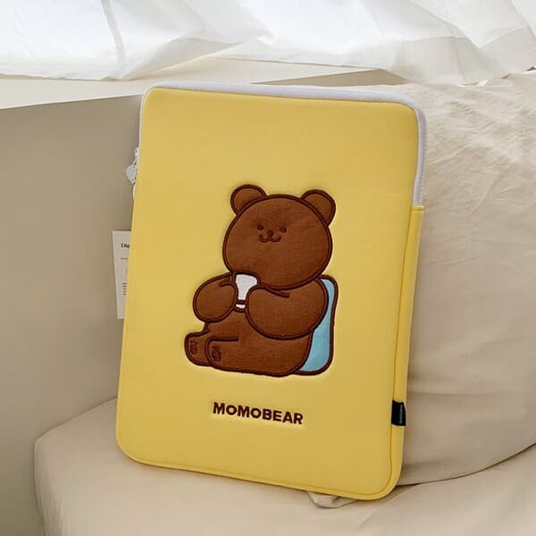 티타임 모모베어 laptop pouch