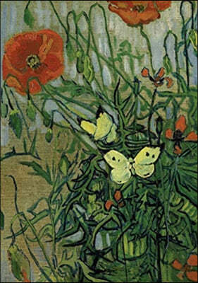 Van Gogh's Butterflies and Poppies Notebook