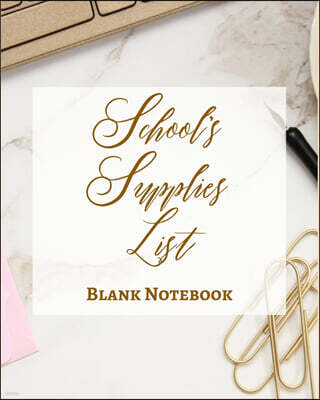 Blurb School's Supplies List - Blank Notebook - Write It Down - Pastel Rose Gold Brown Chocolate Cocoa Marble Abstract Modern