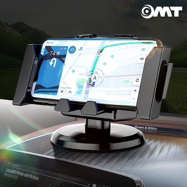 OMT 갤럭시폴드호환 차량용 대시보드 휴대폰 거치대 360도회전 상하각도조절