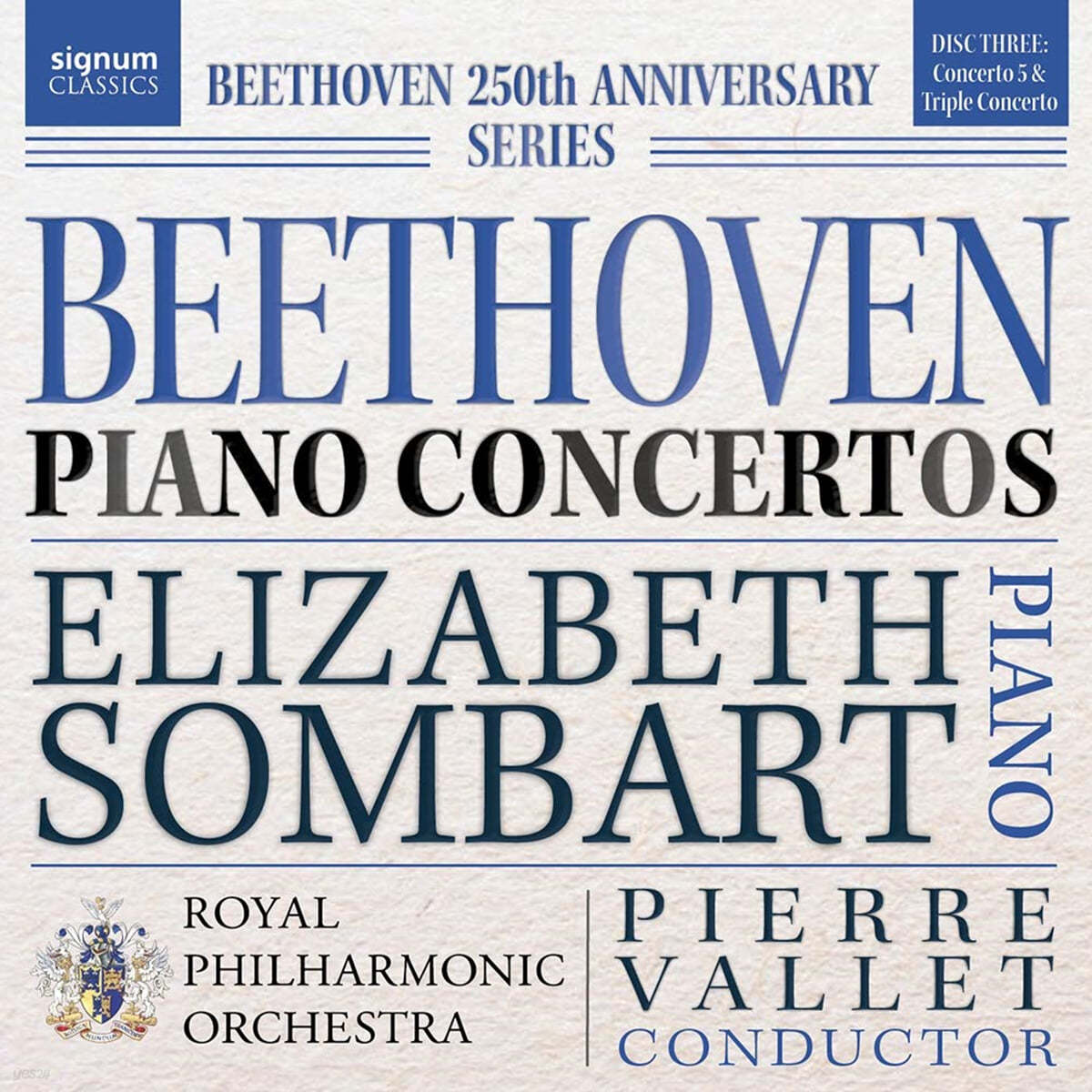 Elizabeth Sombart 베토벤: 피아노 협주곡 5번, 삼중 협주곡 (Beethoven: Piano Concertos) 