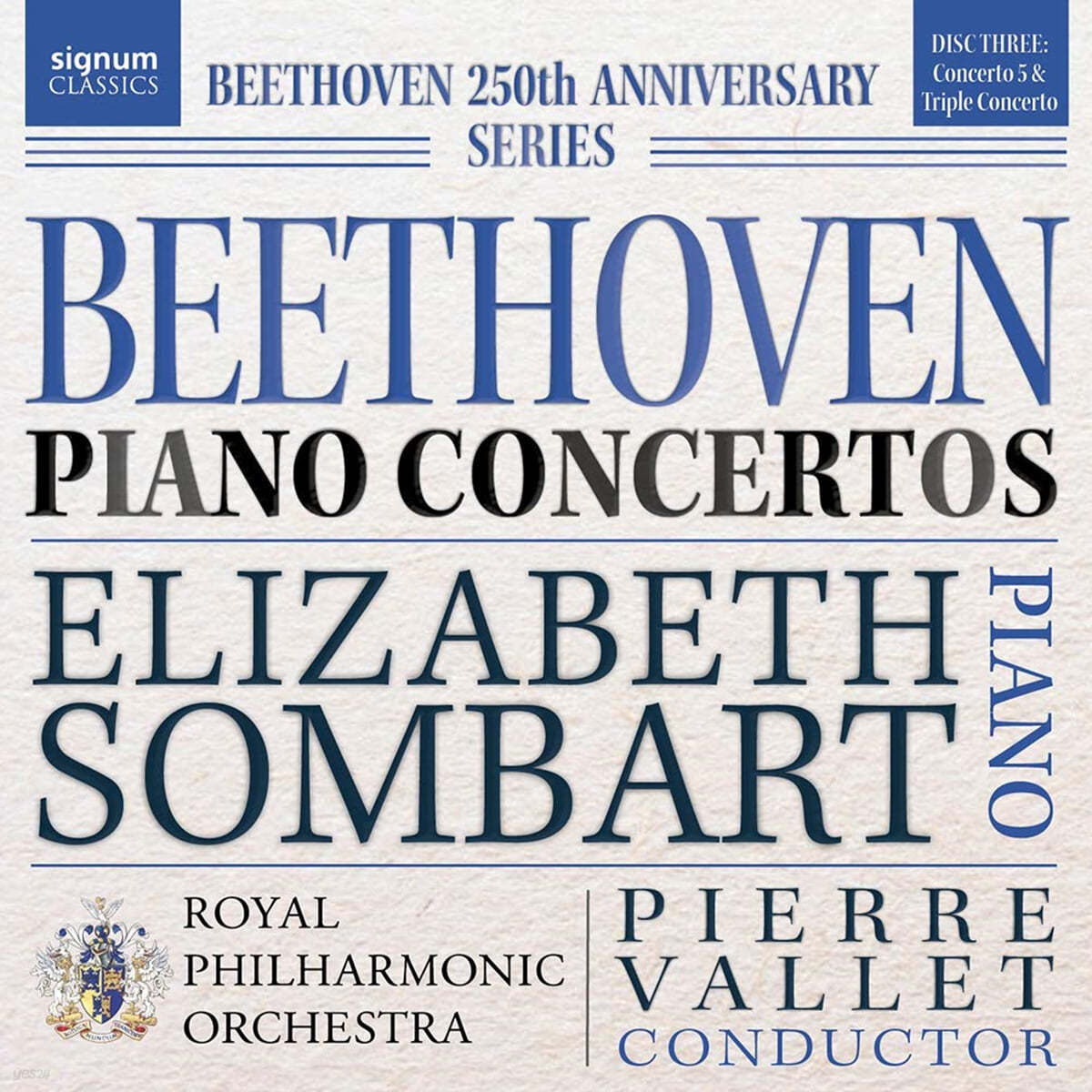 Elizabeth Sombart 베토벤: 피아노 협주곡 5번, 삼중 협주곡 (Beethoven: Piano Concertos)