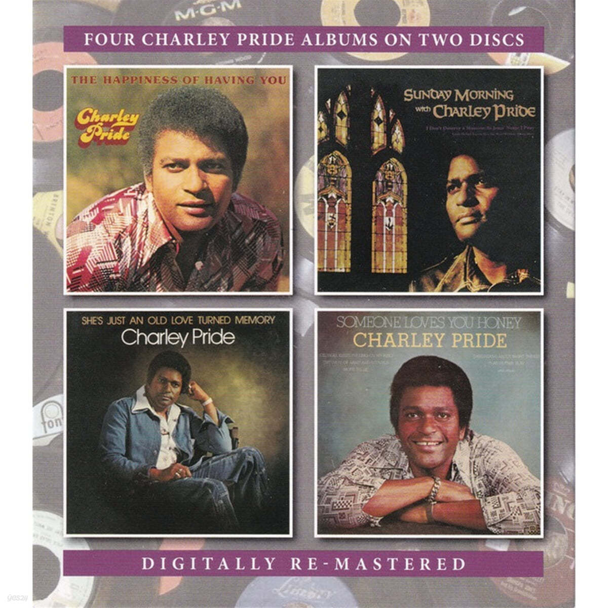 Charley Pride (찰리 프라이드) - The Happiness Of Having You / Sunday Morning With Charley Pride / She's Just An Old Love Turned Memory / Someone Loves You Honey