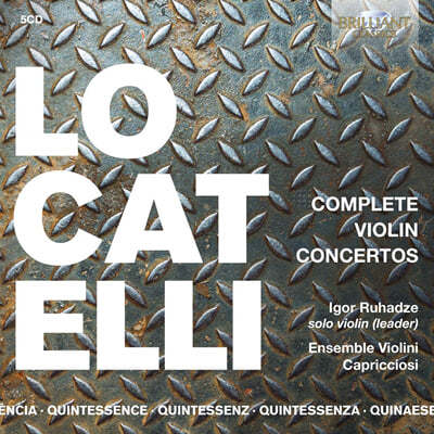 Igor Ruhadze īڸ: ̿ø ְ  (Pietro Locatelli: Complete Violin Concertos) 