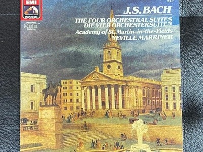 [LP] Bach - Neville Marriner - The Four Orchestral Suites - Die Vier Orchestersuiten 2Lps [독일반]
