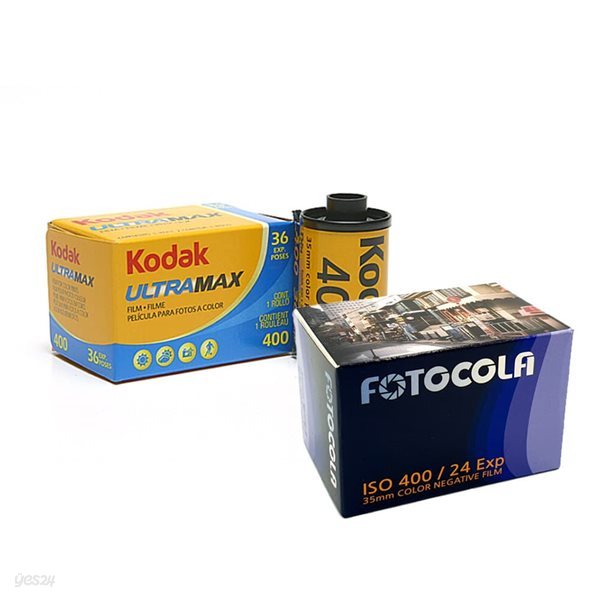 코닥 컬러 ISO400 필름 36컷 1롤 + 포토콜라 컬러 ISO400 필름 24컷 1롤 세트