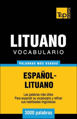 Vocabulario espanol-lituano - 3000 palabras mas usadas