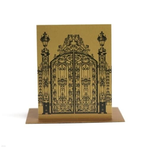 [엔덴] 메세지카드 - Antique door_gold