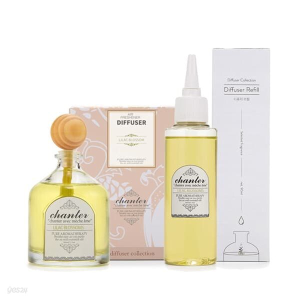 [샹떼] 라일락 블라썸 Lilac Blossom 디퓨저 본품 & 리필 세트 - 본품 50ml 리필 90ml 차량용 실내용