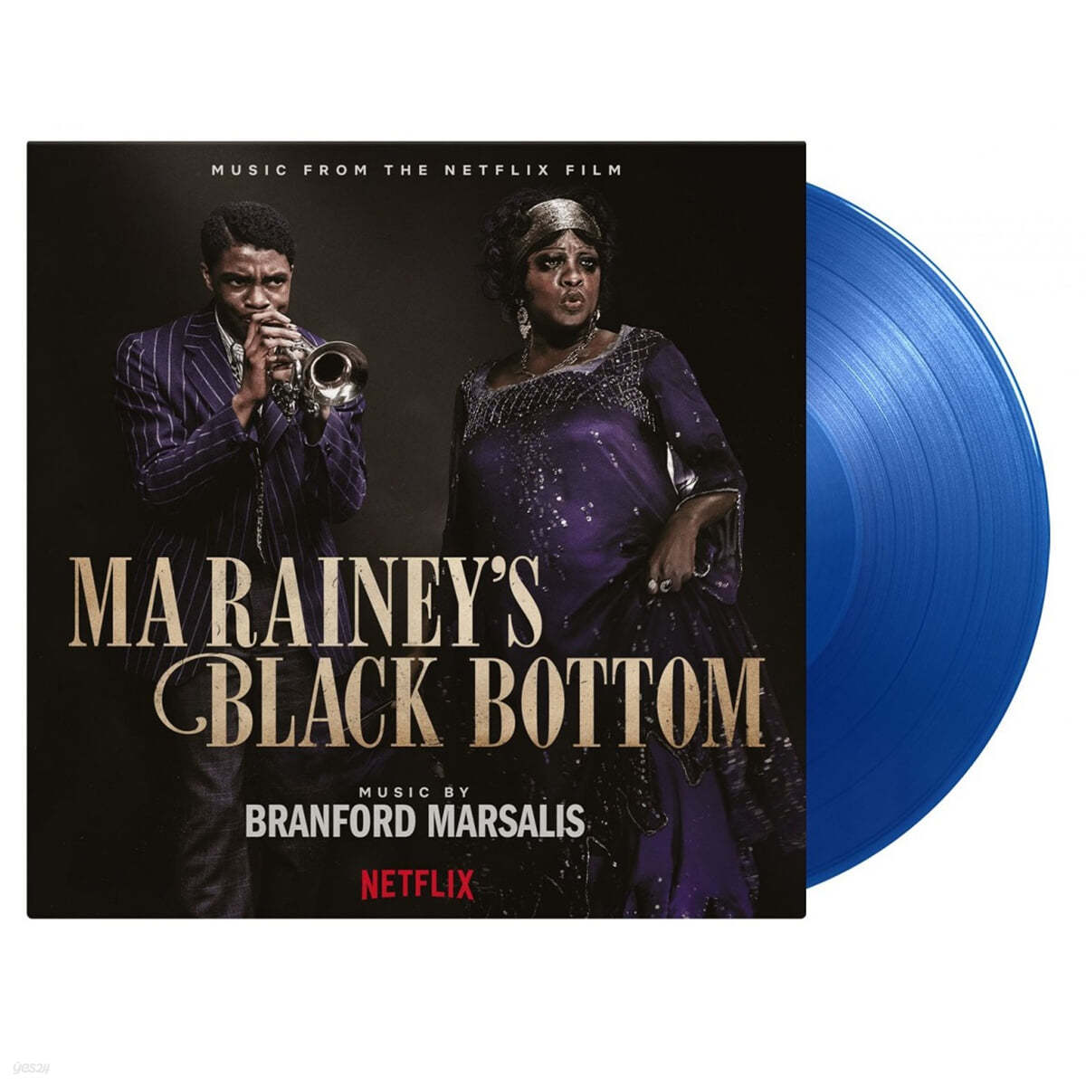 Netflix '마 레이니, 그녀가 블루스' 영화음악 (Ma Rainy's Black Bottom OST by Branford Marsalis) [투명 블루 컬러 2LP] 