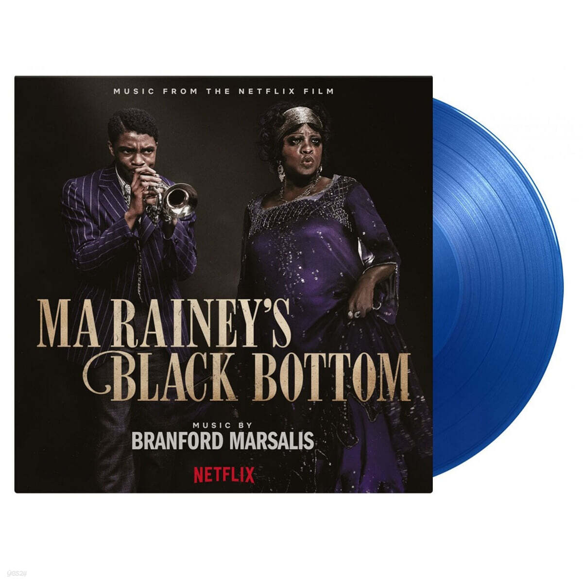 Netflix '마 레이니, 그녀가 블루스' 영화음악 (Ma Rainy's Black Bottom OST by Branford Marsalis) [투명 블루 컬러 2LP]