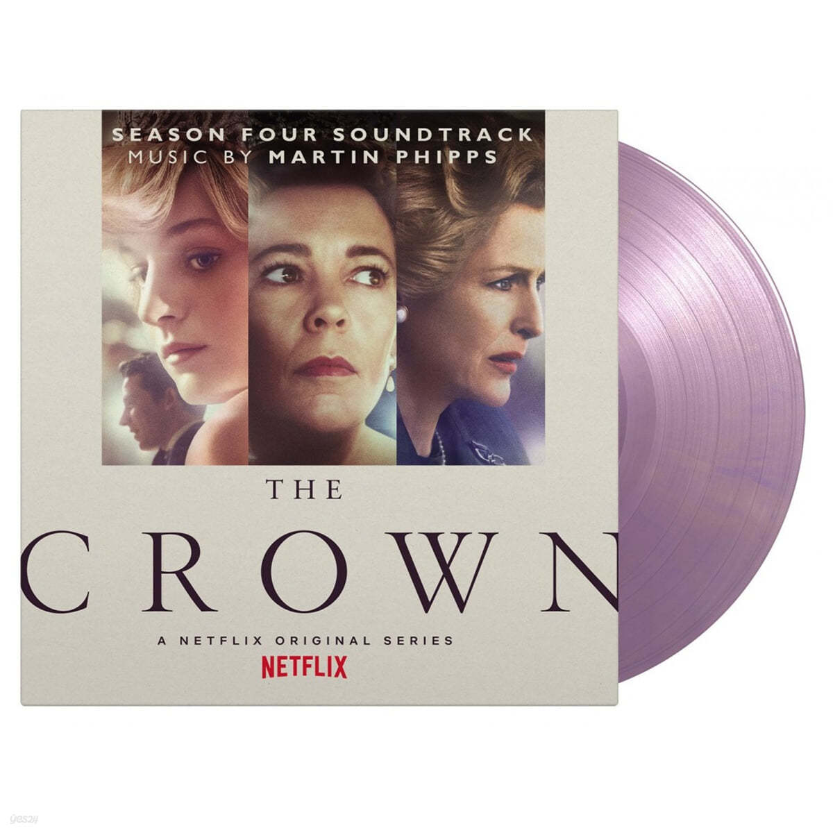 Netflix &#39;더 크라운 시즌 4&#39; 드라마음악 (The Crown Season 4 OST by Martin Phipps) [로얄퍼플 마블 컬러 LP] 