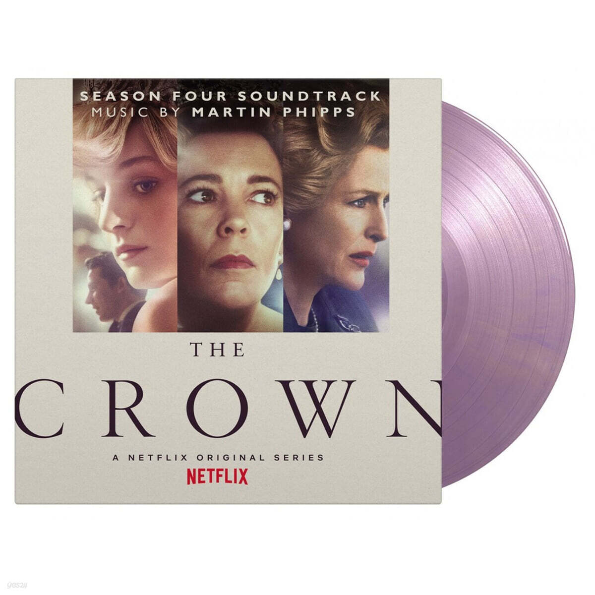 Netflix '더 크라운 시즌 4' 드라마음악 (The Crown Season 4 OST by Martin Phipps) [로얄퍼플 마블 컬러 LP]