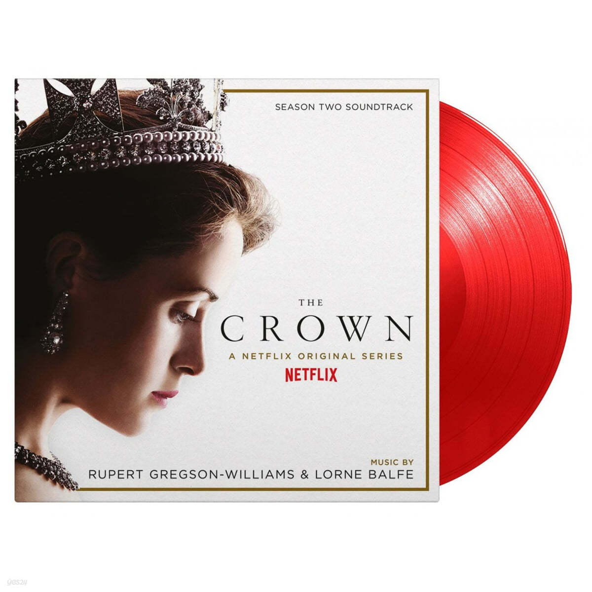 Netflix &#39;더 크라운 시즌 2&#39; 드라마음악 (The Crown Season 2 OST by Lorne Balfe / Rupert Gregson-Williams) [투명 레드 컬러 2LP] 
