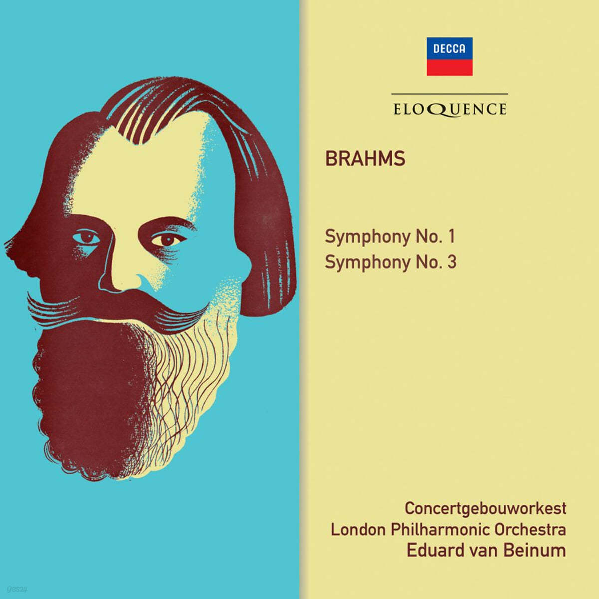Eduard van Beinum 브람스: 교향곡 1, 3번 (Brahms: Symphonies Op.68, Op.90) 