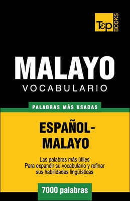 Vocabulario espanol-malayo - 7000 palabras mas usadas