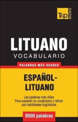 Vocabulario espanol-lituano - 9000 palabras mas usadas