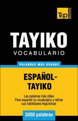 Vocabulario espanol-tayiko - 3000 palabras mas usadas