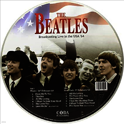 Beatles — Broadcasting Live In The USA '64 (Picture Disc) 앨범 커버