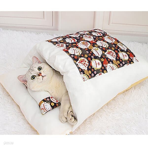 캣배딩 고양이 베개+이불(55x40cm) 반려동물 침낭