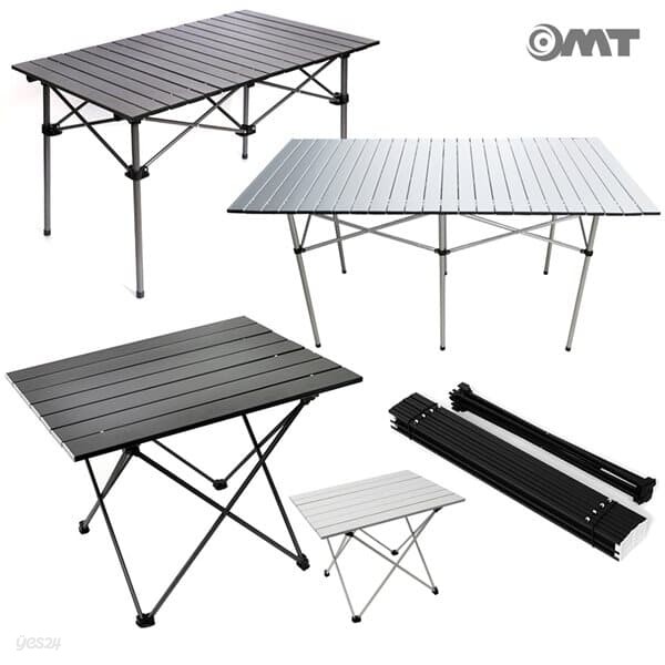 OMT 휴대용 접이식 알루미늄 폴딩 롤 캠핑선반 5types