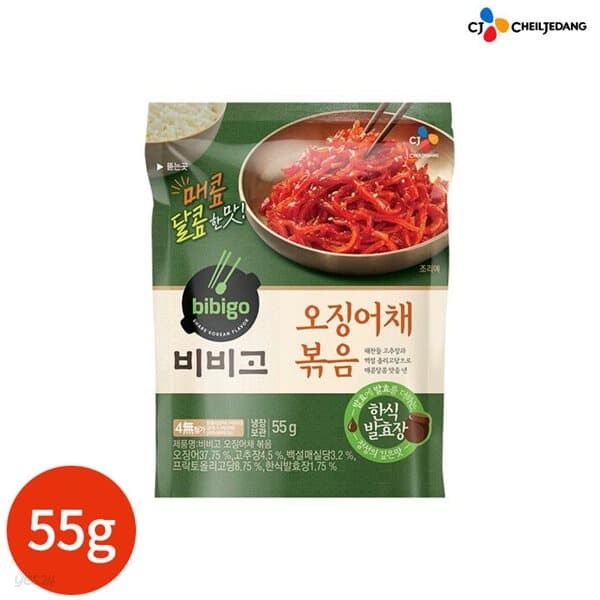 CJ 비비고 오징어채볶음 55g x 4봉