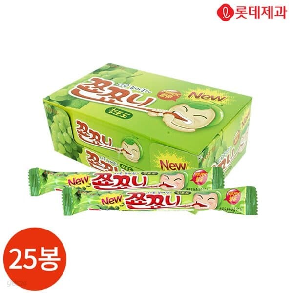 롯데 쫀쪼니 청포도 20g x 25봉