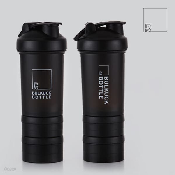 BULKUCK 쉐이커 보틀 550ml 2종세트 (블랙)